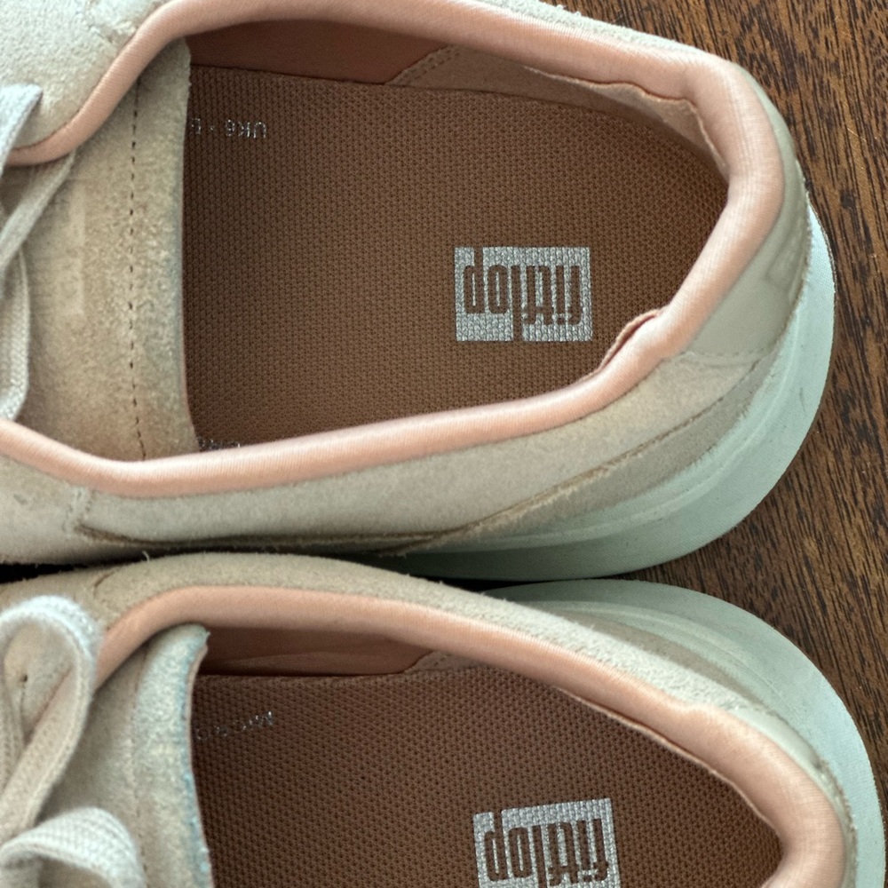 FitFlop F-Mode tan suede sneakers size 8 - Picture 4 of 6
